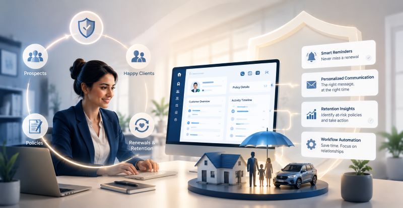 How the Right CRM Turns Insurance Agencies from Reactive to Retention-First