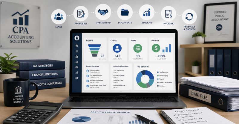 CRM for Accounting Firms: How Small Practices Manage Clients, Deadlines, and Growth
