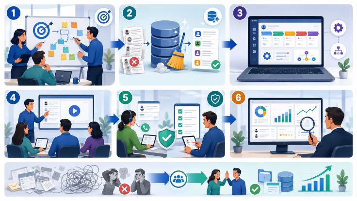 How to Implement CRM Software: A Step-by-Step Guide for Small Businesses