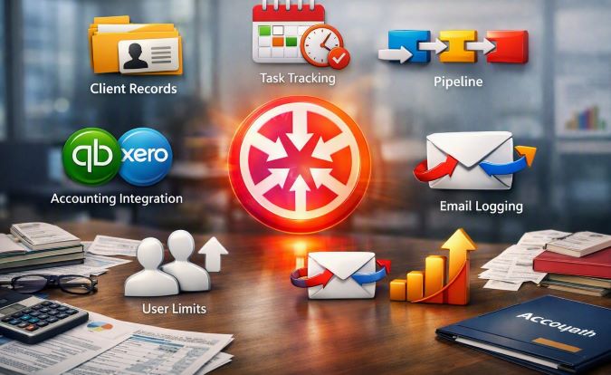 What to look for in CRM for Accountants in the USA – key features of free CRM software.