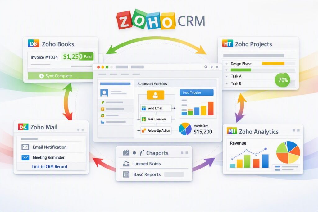 Zoho CRM for Accountants in the USA – key features and benefits.