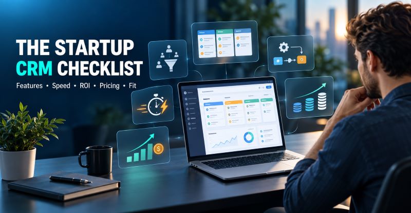 The core feature checklist for a startup CRM — must-have capabilities for early-stage teams